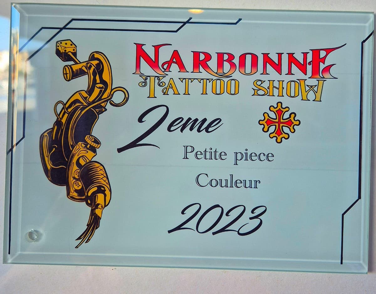 2e prix, Petite pièce couleur, Narbonne Tattoo Show 2023