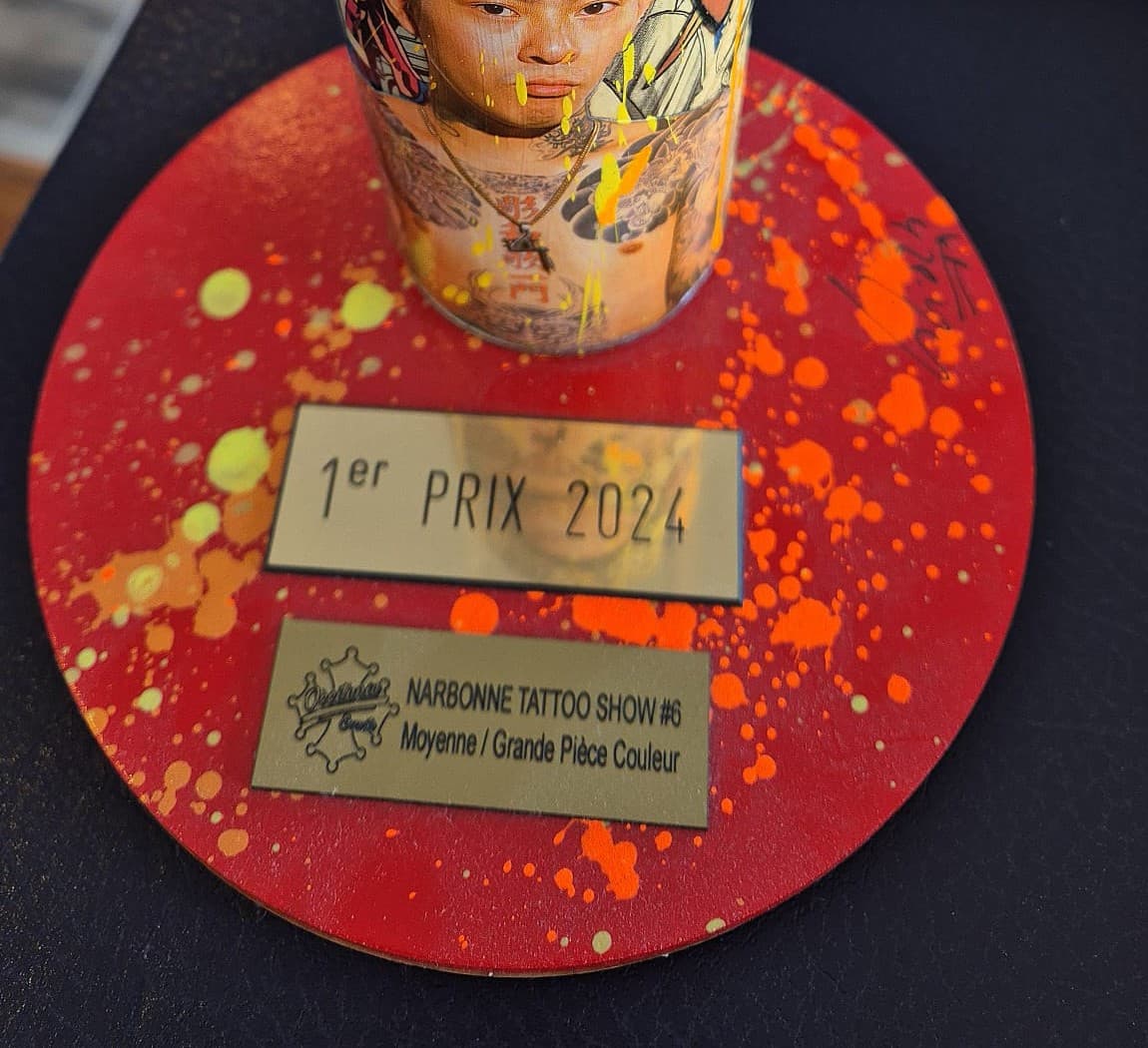 1er prix, Moyenne & grande pièce couleur, Narbonne Tattoo Show #6 2024